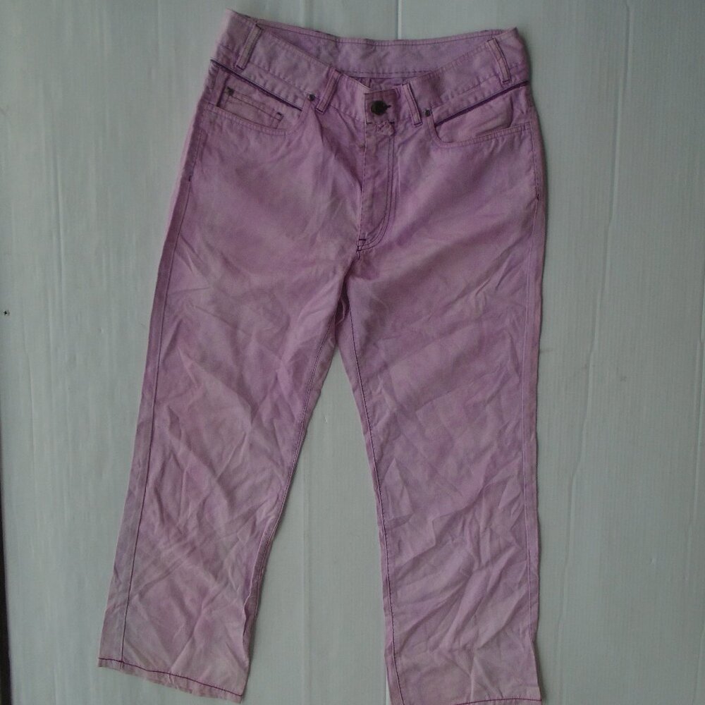 Cortigiani Mens Chino Pants Size M Pink